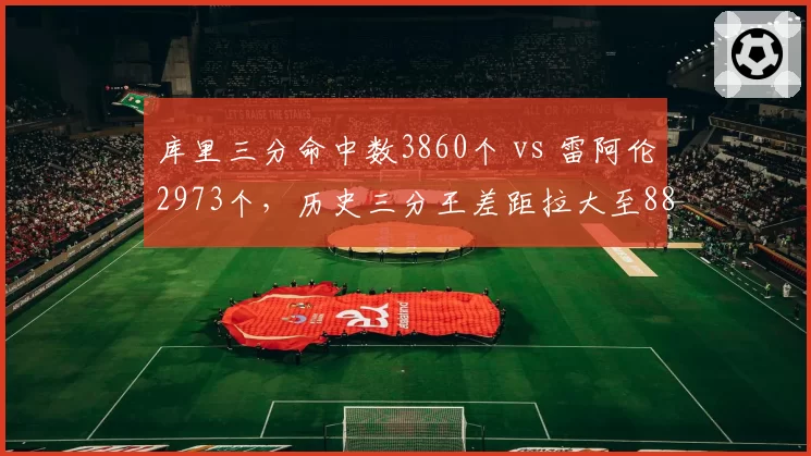 库里三分命中数3860个 vs 雷阿伦2973个，历史三分王差距拉大至887球